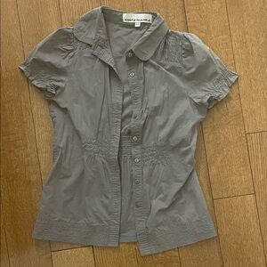 Costa Blanca grey button-down shirt